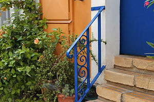 Blue Railing
