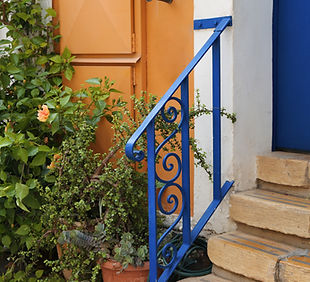 Blue Railing