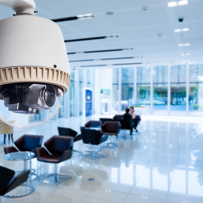 CCTV or surveillance operating in office building