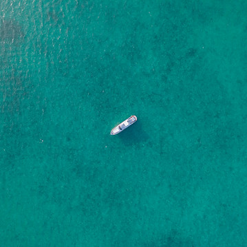Calming aerial view of water