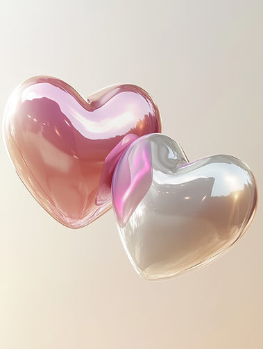Glossy Heart Balloons