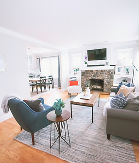 Cozy Living Room with Fireplace