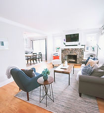 Cozy Living Room with Fireplace
