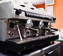 Professional espresso machine in a coffee shop