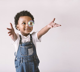 Kid Playing with Bubble