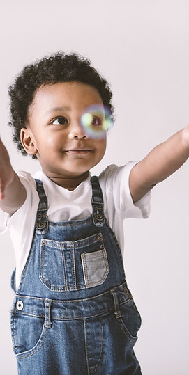 Kid Playing with Bubble
