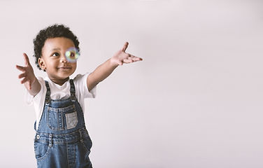 Kid Playing with Bubble