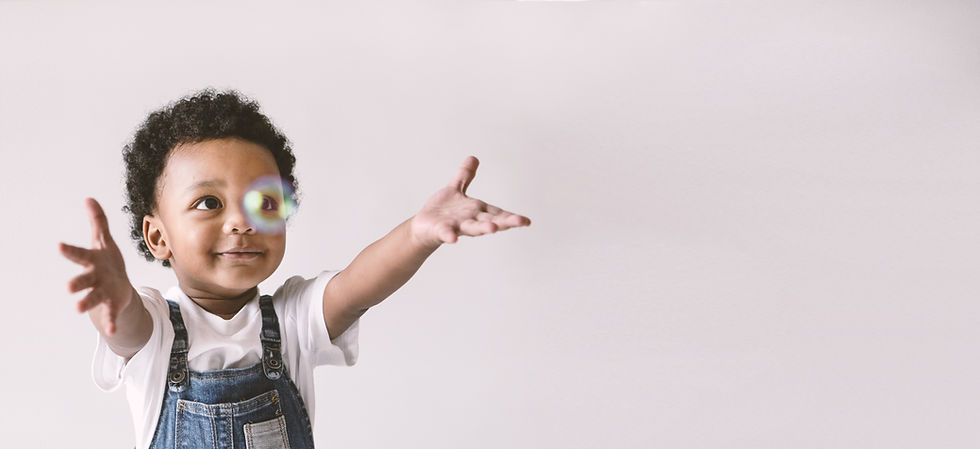 Kid Playing with Bubble