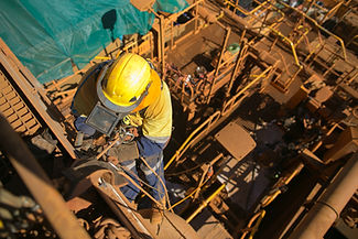 Construction Worker Welding