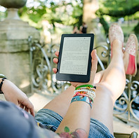 Lendo um livro digital