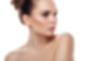 Side profile of a woman with smooth glowing skin looking upward thoughtfully