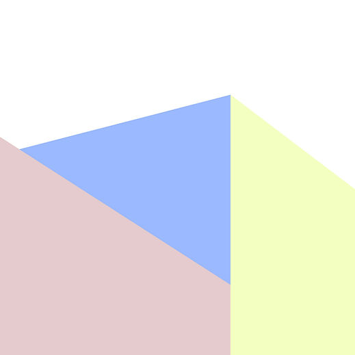 Blocos de cores geométricas