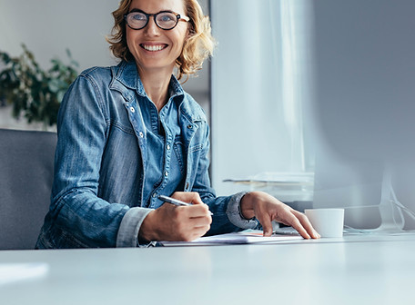 Smiling person with glasses