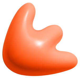 Abstract Orange Shape