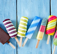Colorful Frozen Popsicles