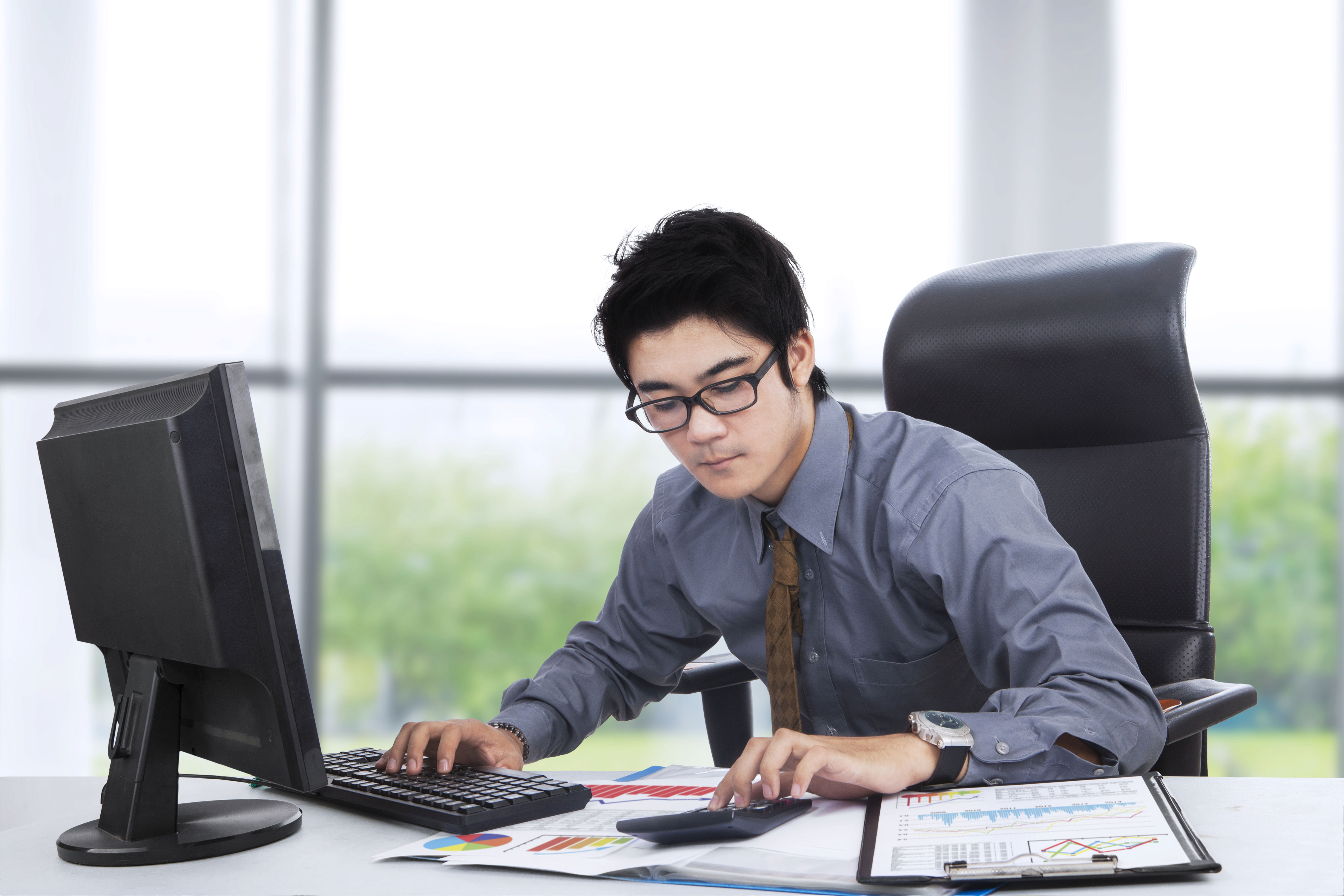 Man at his Desk
