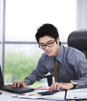 Man at his Desk