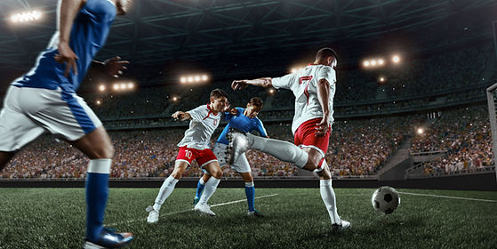 Soccer Match in Stadium