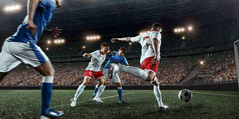 Soccer Match in Stadium
