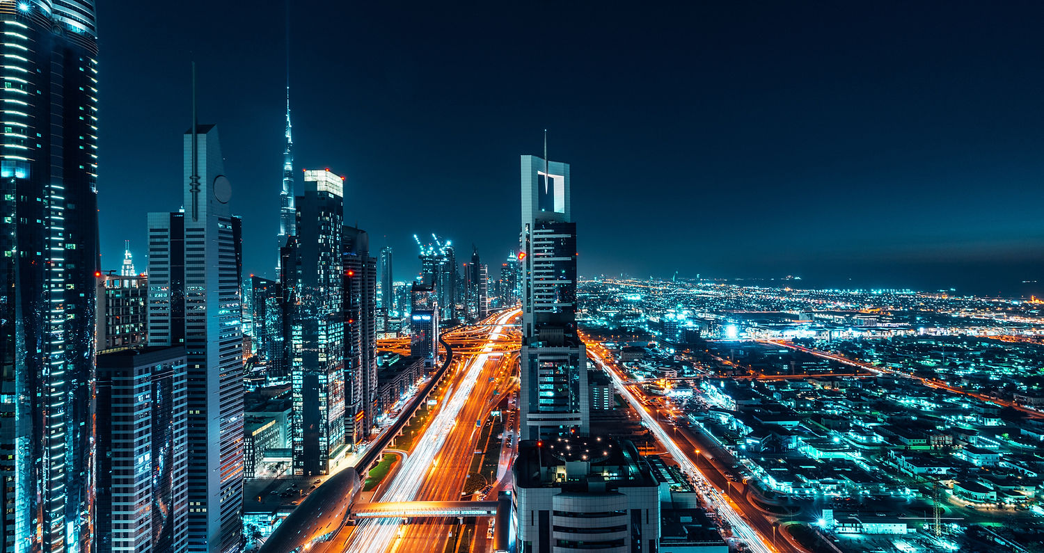 Paisagem urbana à noite