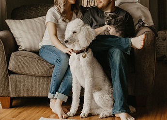 Famille avec animaux