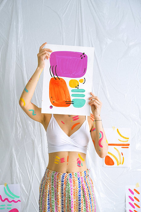 Art abstrait coloré