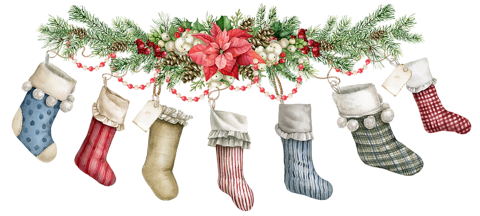 Christmas Stockings Garland