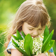 Girl with Flowers