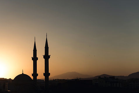 Mosque At Sunset