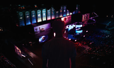 Man Watching Event