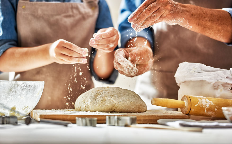 Hands Making Dough
