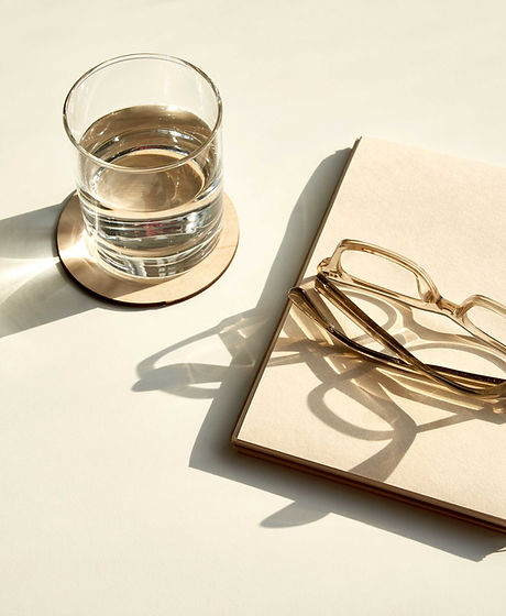 Glasses and Notebook