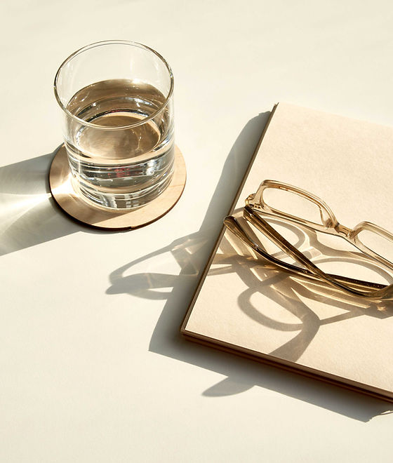 Glasses and Notebook