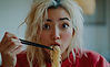 Woman Stress Eating