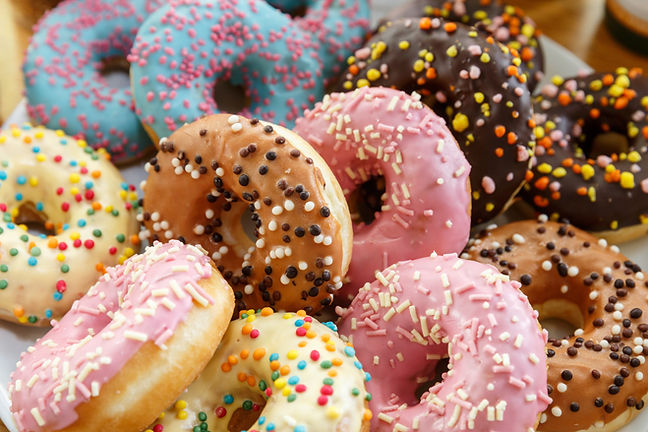 Colorful Sprinkled Donuts
