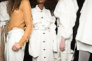 Vestito di bianco