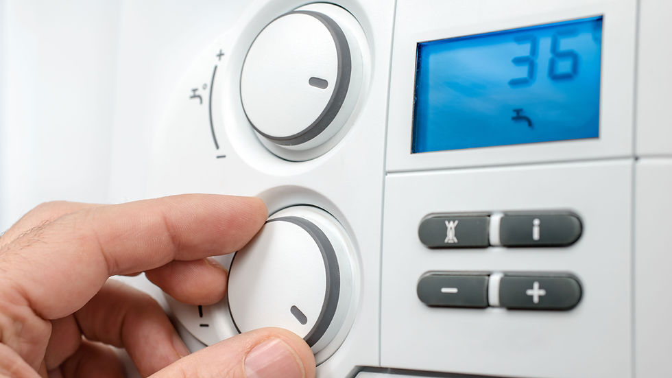 Modern thermostat and heating controls