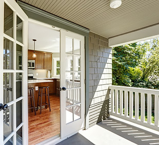 Open French Doors