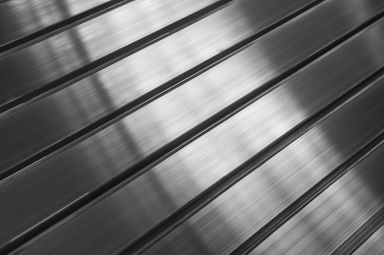 metal aluminum profile closeup as background