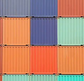 Colorful Cargo Containers