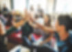People giving a high five