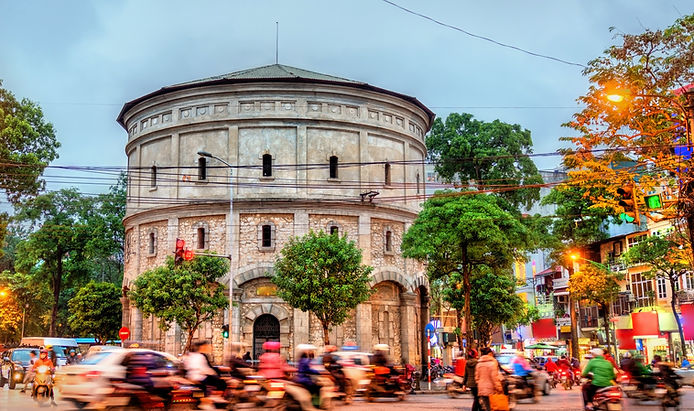 Hang Dau Water Tower in Ha Noi, Vietnam