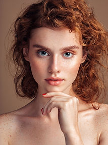 Retrato de modelo de moda