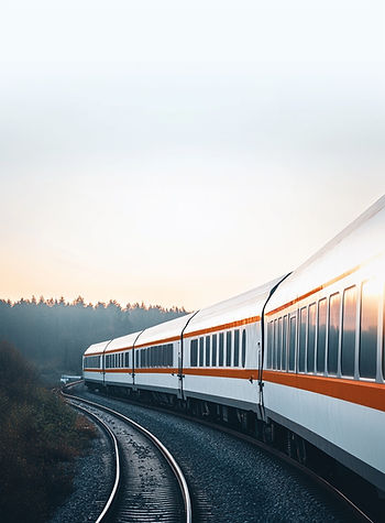 Trein op rails