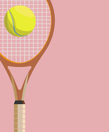 Tennis Racket and Ball