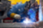 A professional doing welding