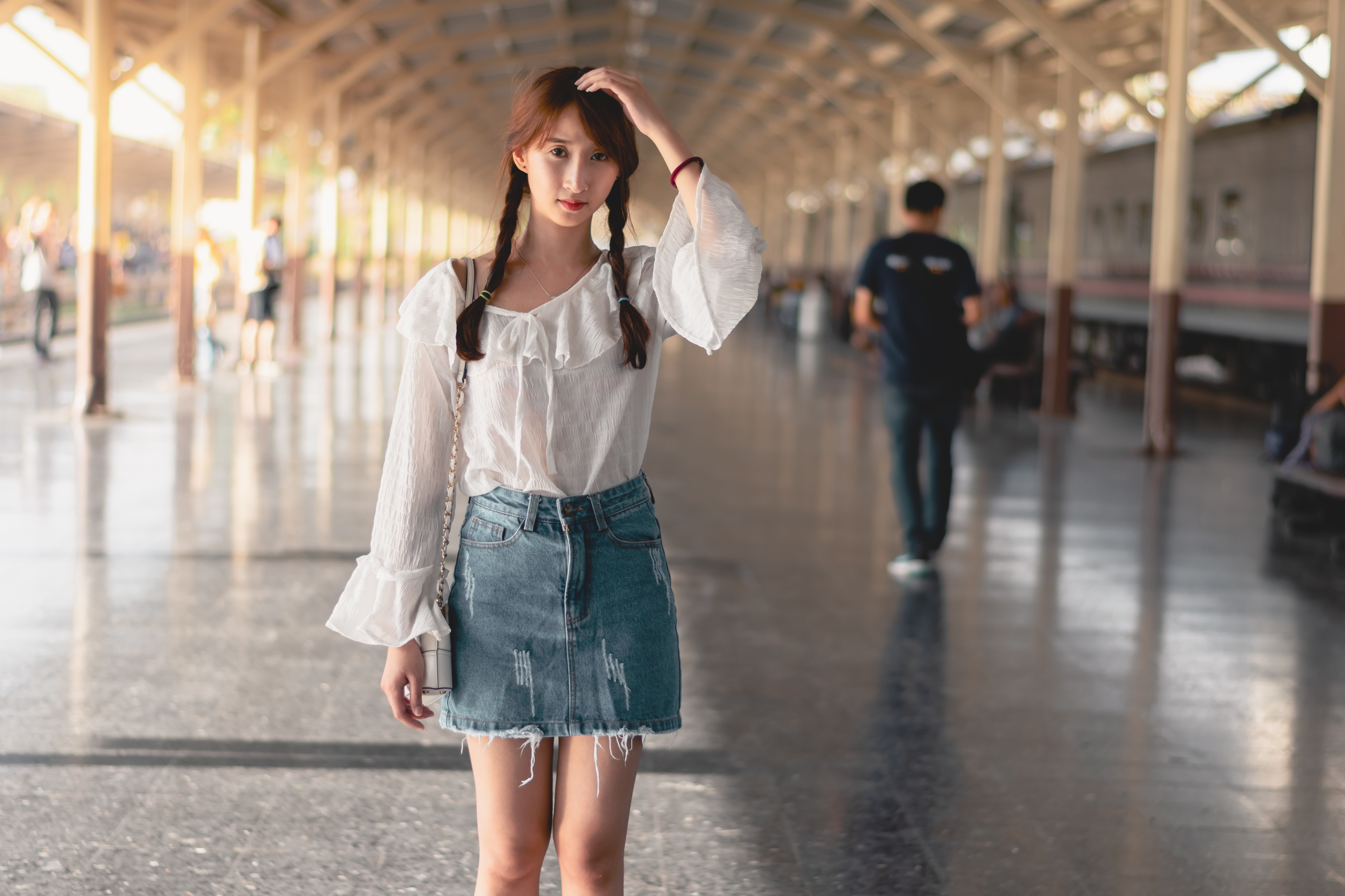 Person Standing on the Platform