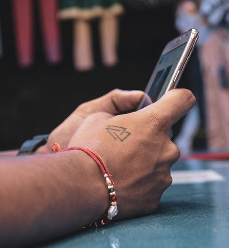 Navegando no celular