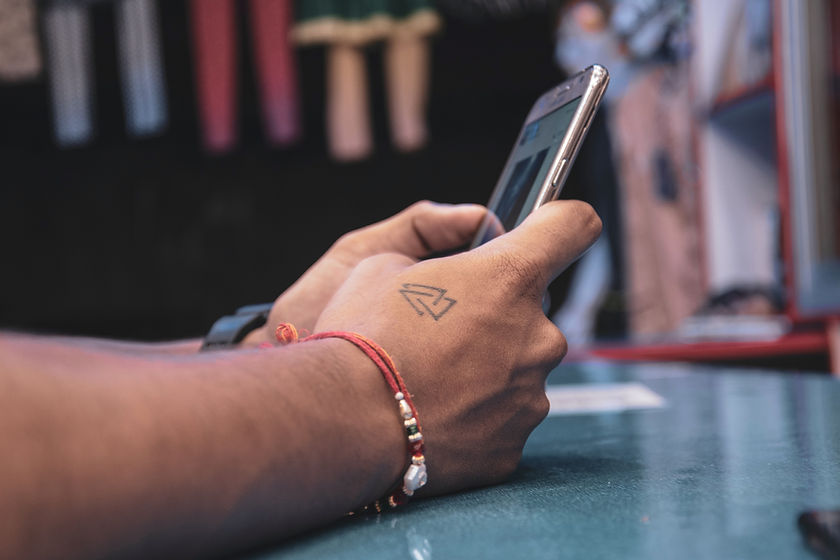 Navegando no celular