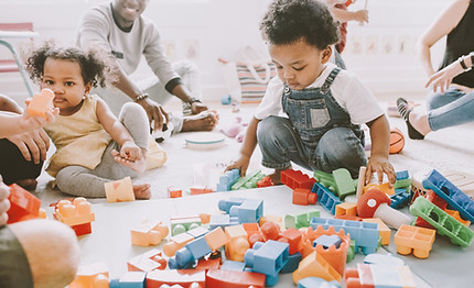 Kids Playing with Lego